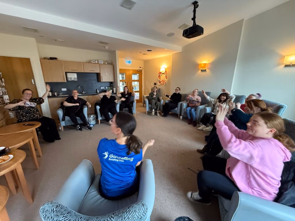 Care team supporting residents